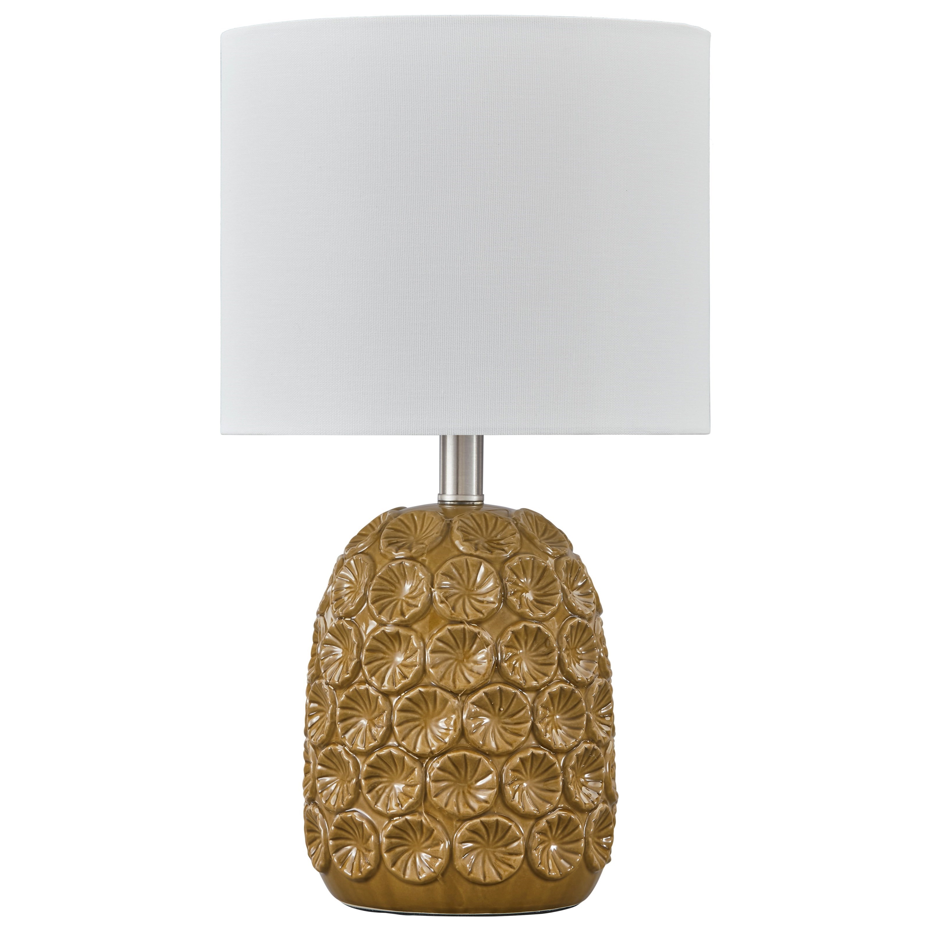 Signature Design by Ashley Lamps Casual Moorbank Amber Ceramic Table